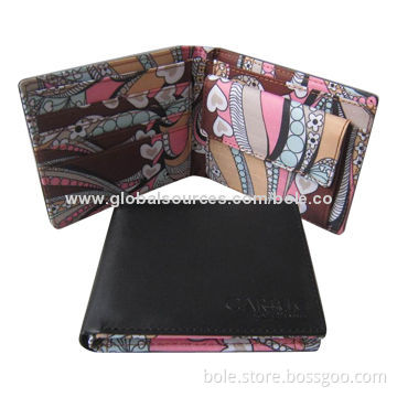 Men's Wallets, Made of PU, Can be Customized by Clients' Logo